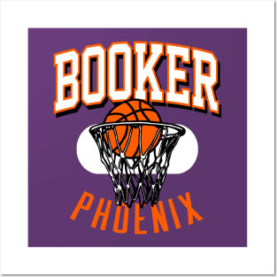 Booker Phoenix Retro Basketball Posters and Art